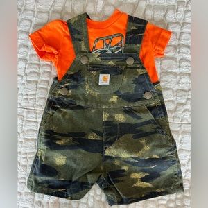 Carhartt Baby Adjustable Overall Short Set